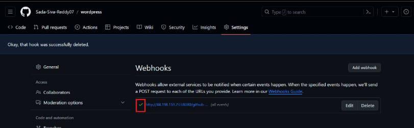 Configuring webhooks