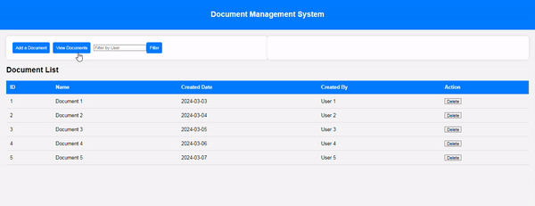 Document Management System with React and Express.js