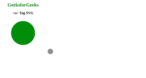 SVG a tag Example output