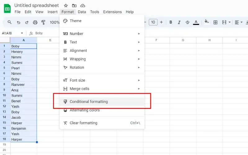 How to Highlight Duplicates in Google Sheets