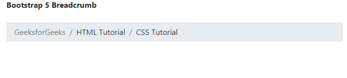 Bootstrap-5-Breadcrumb