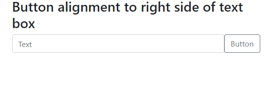 Button-alignment-to-the-right-side-of-text-box-in-bootstrap