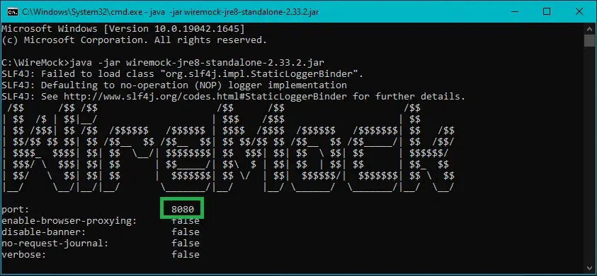 Running your standalone WireMock Server