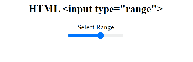 HTML-Input-Type-Range