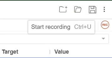 Click the recording button