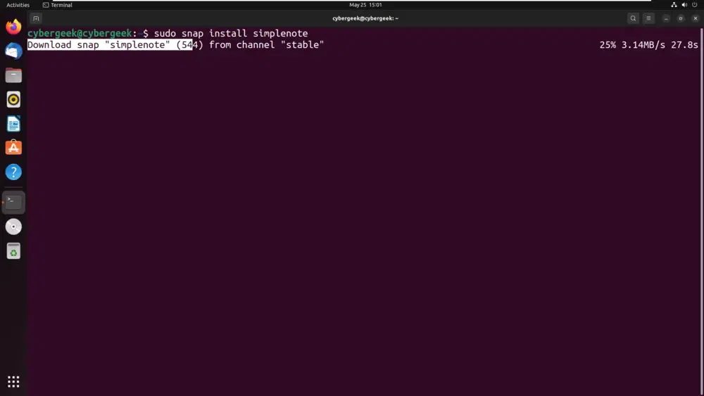 Install-Simplenote-on-Ubuntu-using-Snap---02