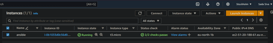 Launch EC2 Instance