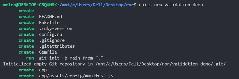 Create a Rails app