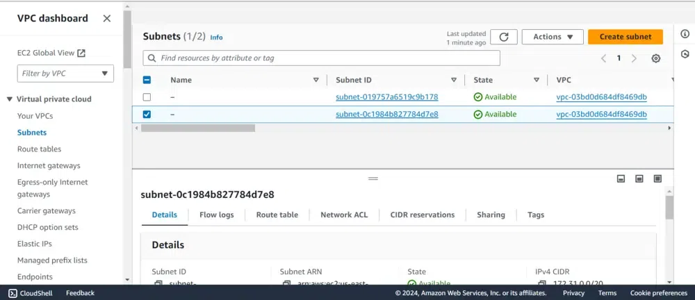 Subnet Dashboard