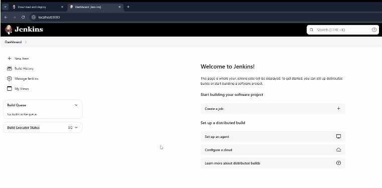 Dashboard of Jenkins