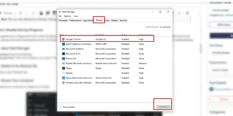 Switch-to-the-Startup-Tab