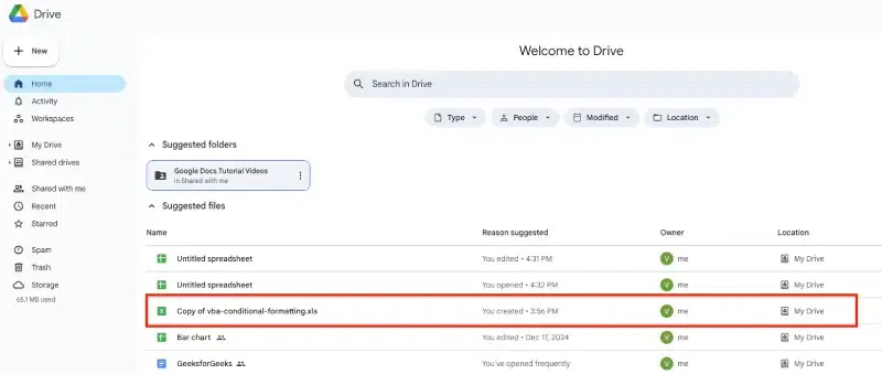Convert Excel to Google Sheets