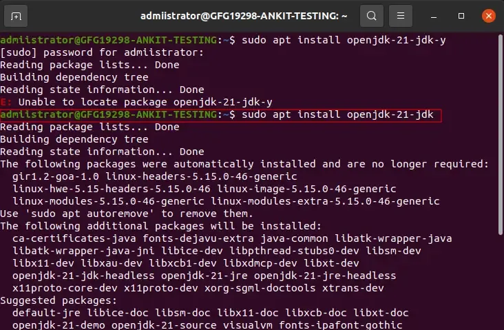install