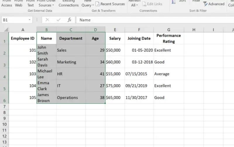 How to Group Columns in Excel