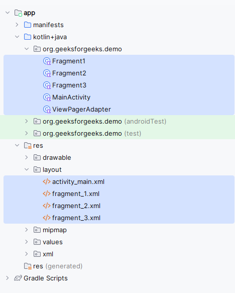 Viewpager2-folder-structure