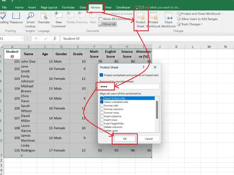Lock Cells In Excel
