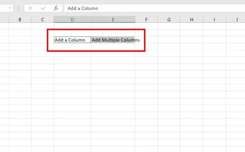 How to Add a Column in Excel