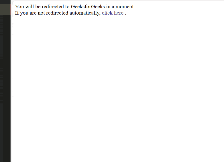 Redirect-Page