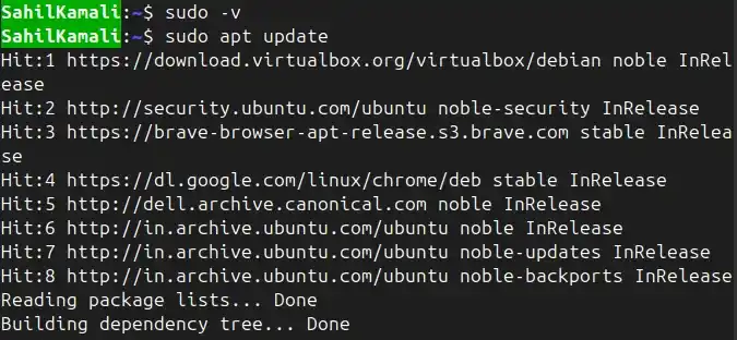 sudo-v
