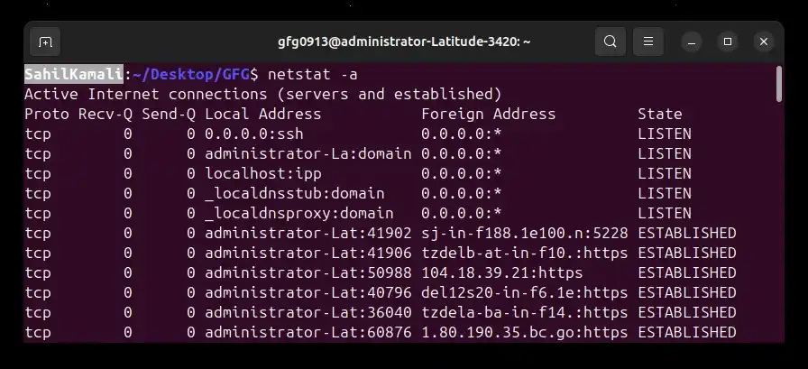 netstat-a