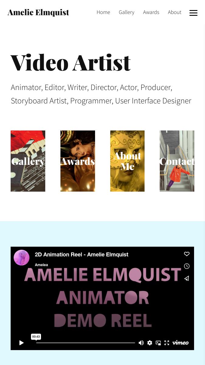 Amelie Elmquist Portfolio Amelie Elmquist Portfolio