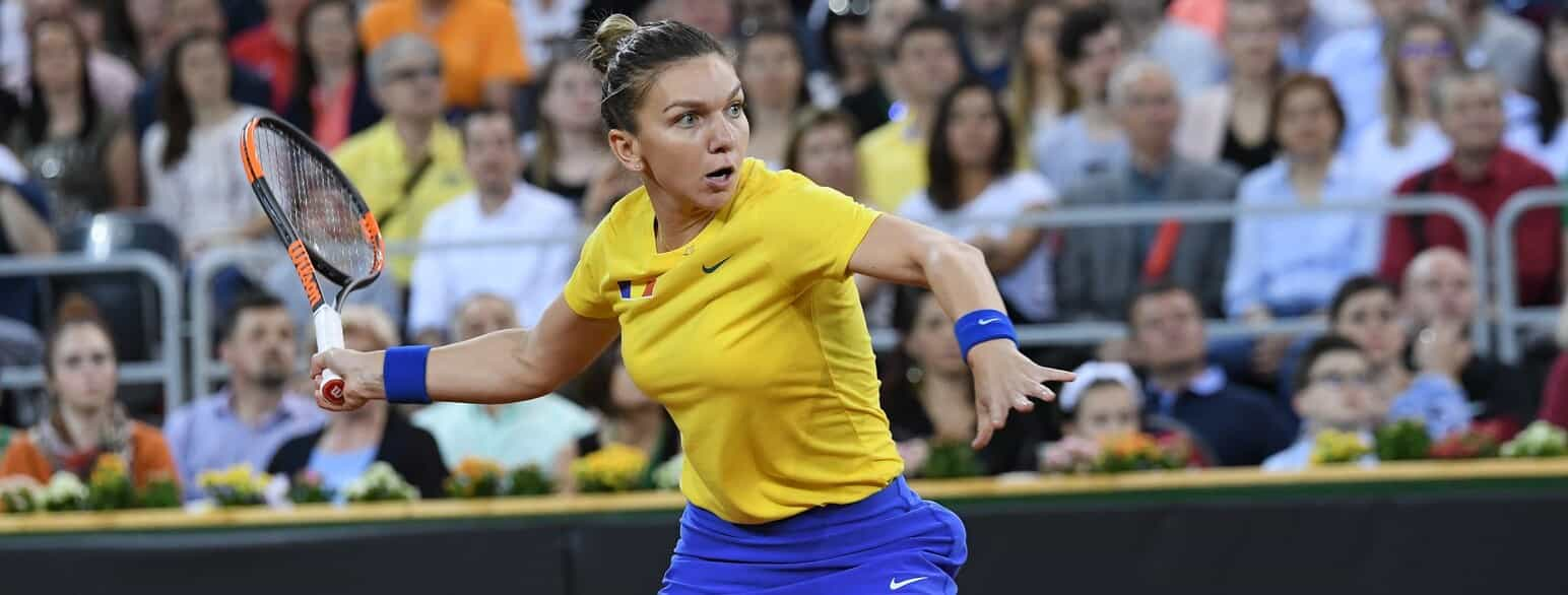 Simona Halep ved Fed Cup i 2018