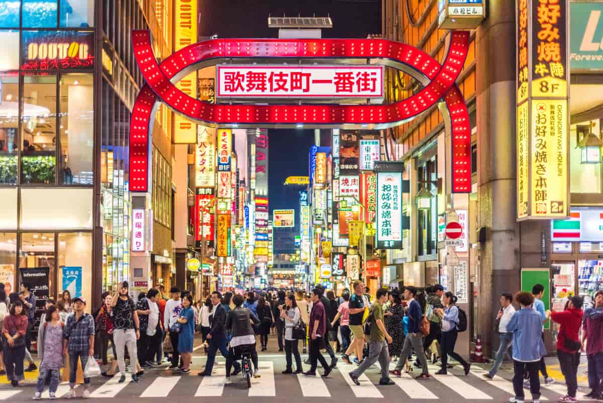 Gate i Kobuchidistriktet i Tokyo