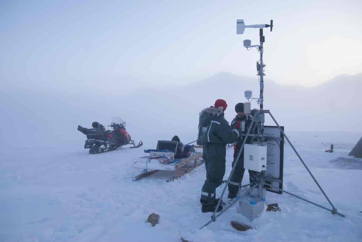 Målestasjon på Svalbard