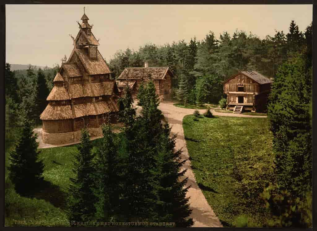 Gol stavkirke, ca. 1890–1900