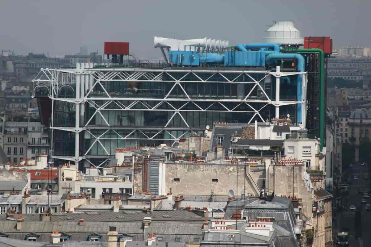 Centre Georges Pompidou fra Notre Dame