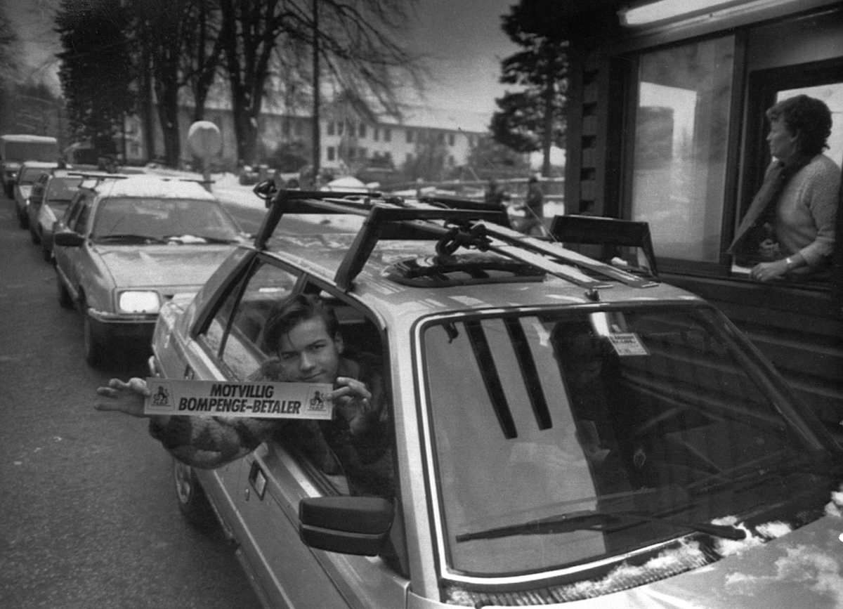 Åpning av bomringen i Bergen, 1986