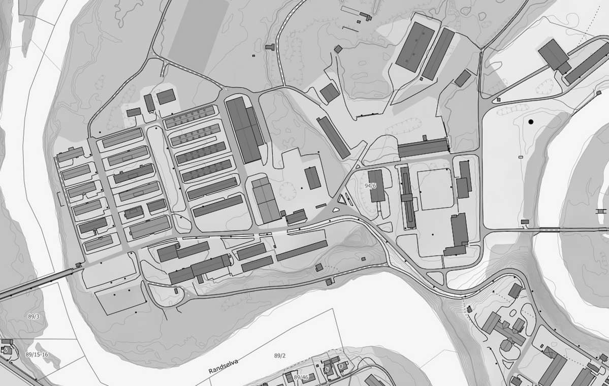 Per 2020 er leirstrukturen fortsatt svært intakt, hvilket framkommer klart på kartet.