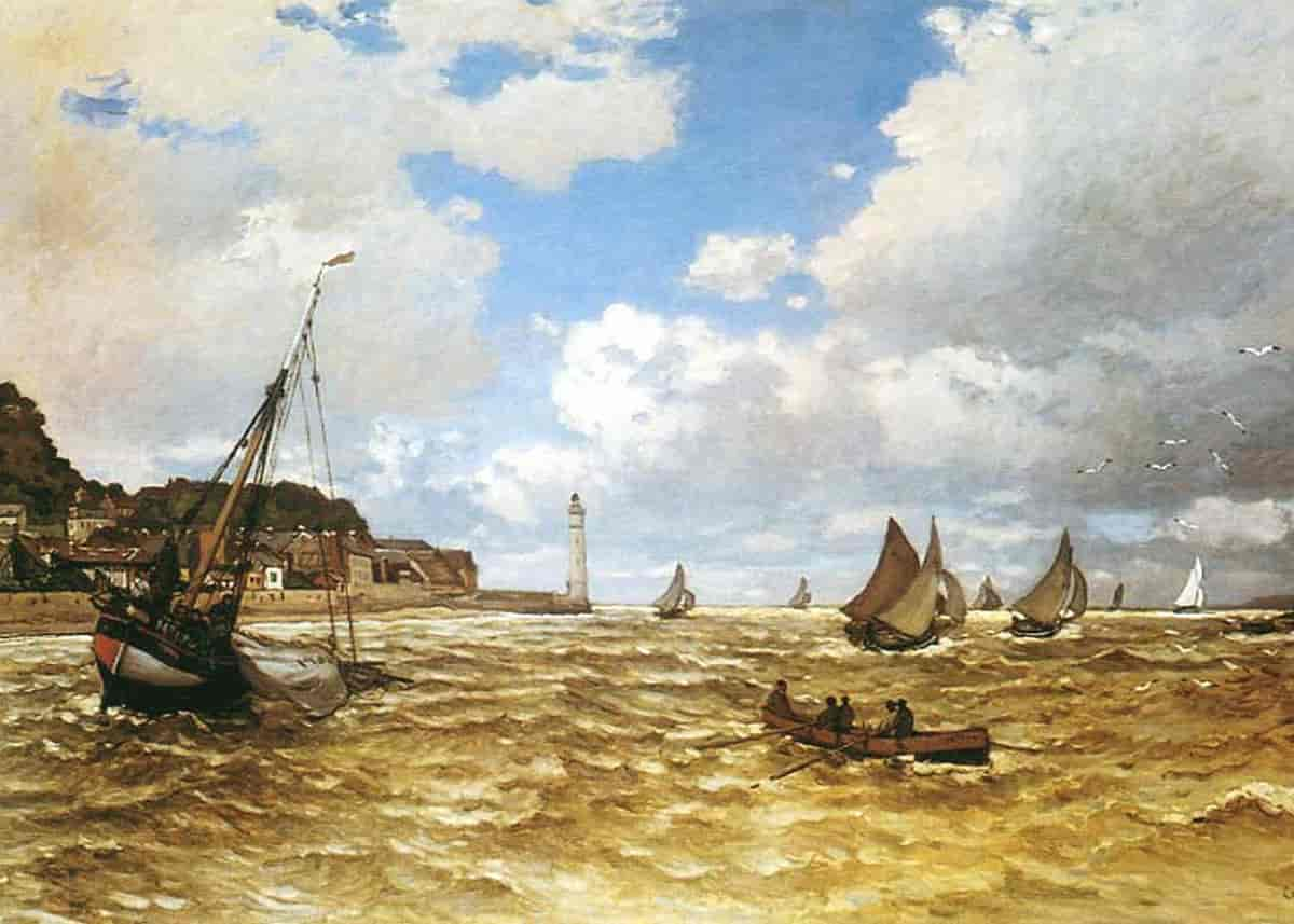 Seinens munning ved Honfleur, 1865