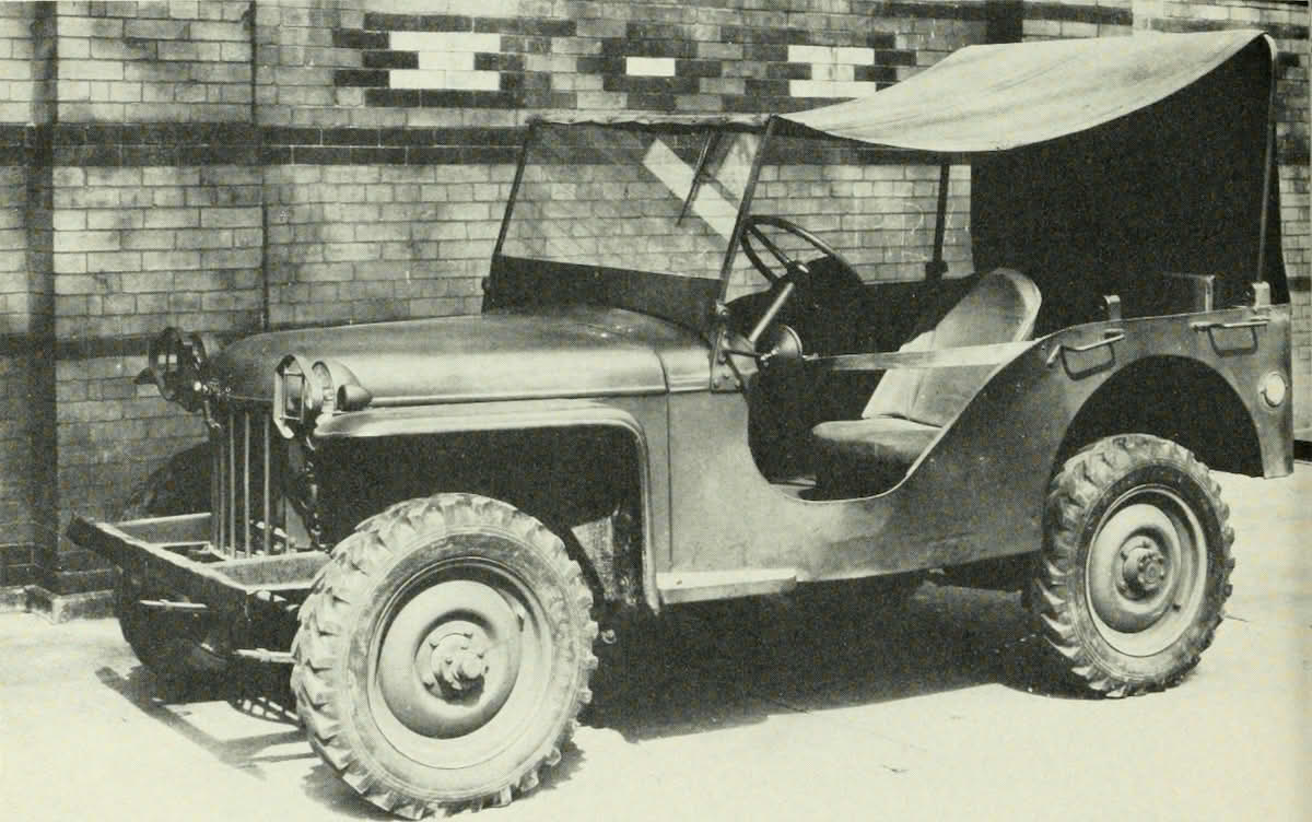 Bantam 1/4-ton Army Truck fra 1940, en av prototypene til Jeepen