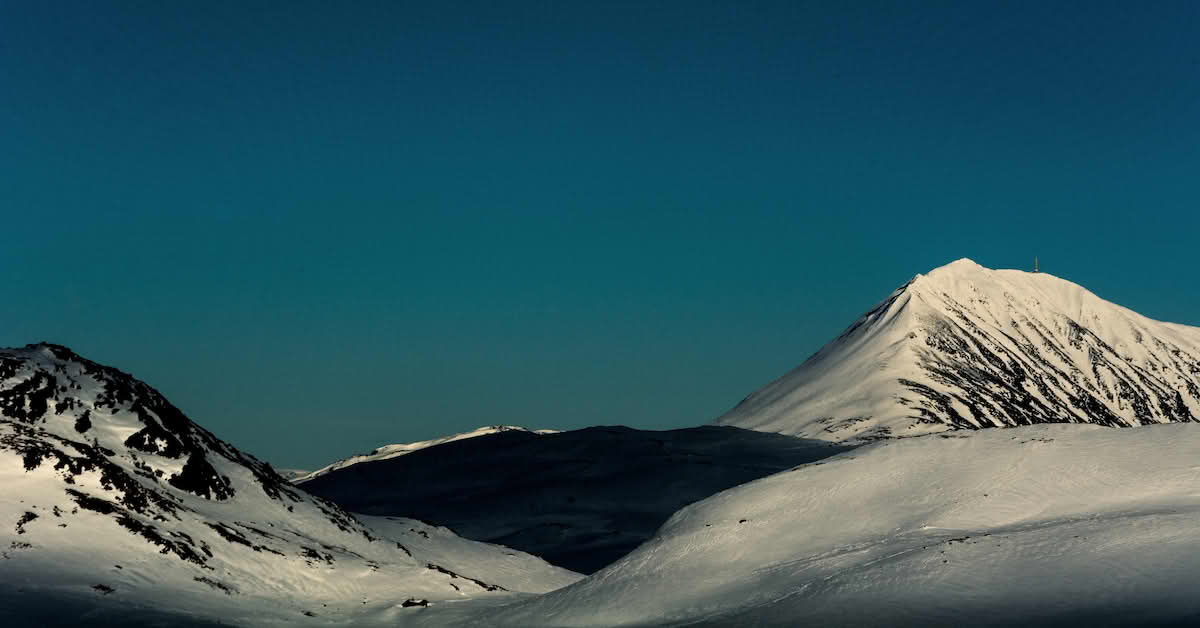 Gausta i fjellsol