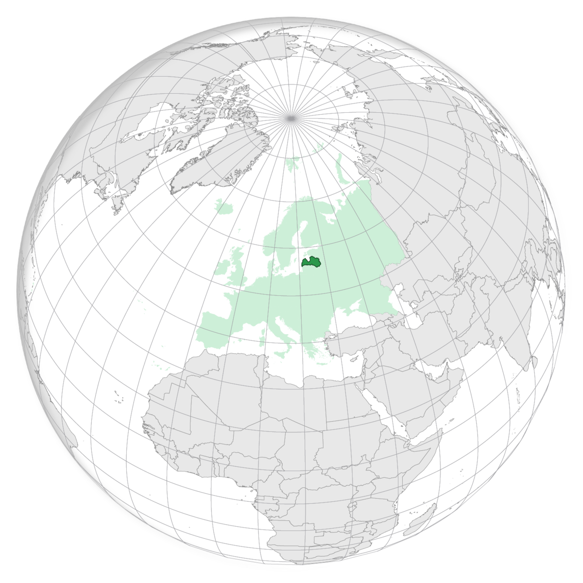 Latvia, plassering