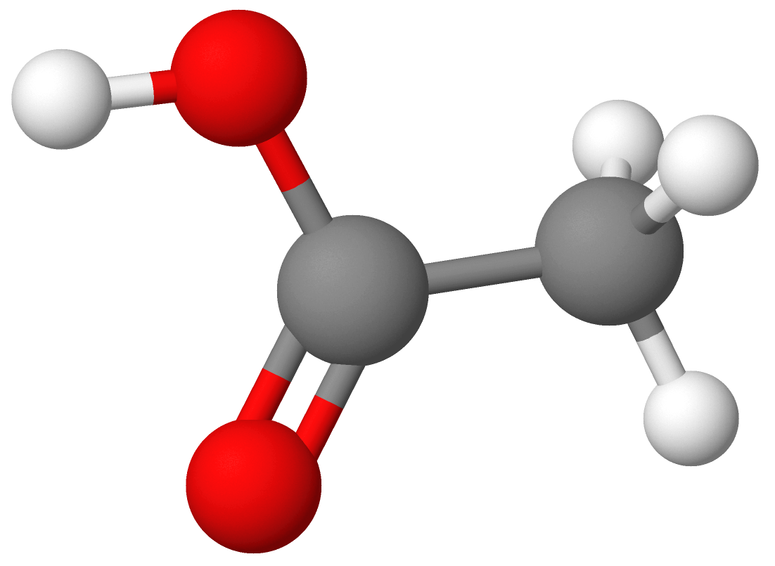 Molekylmodell eddiksyre