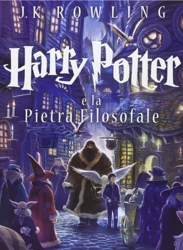 Foto av bokomslag, Harry Potter.