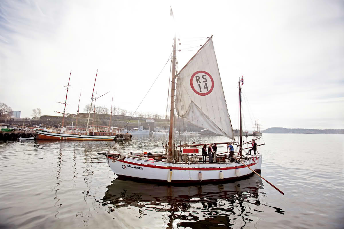 Foto av redningsskøyte