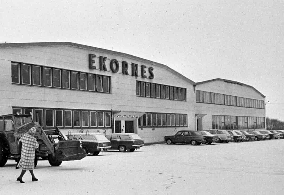 Ekornes' fabrikk på Fetsund, 1974