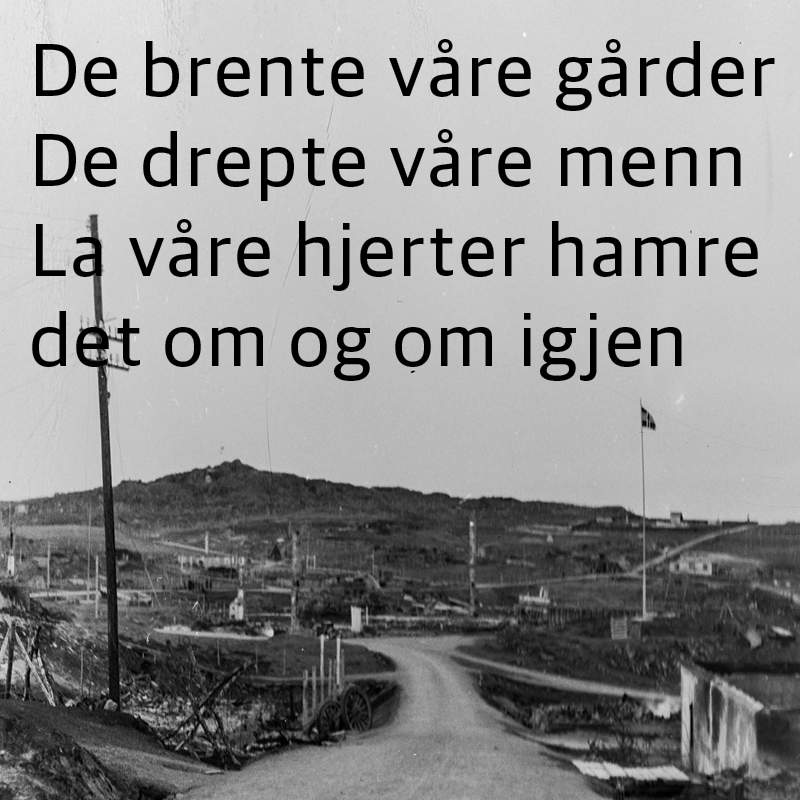 De brente våre gårder
De drepte våre menn
La våre hjerter hamre
det om og om igjen