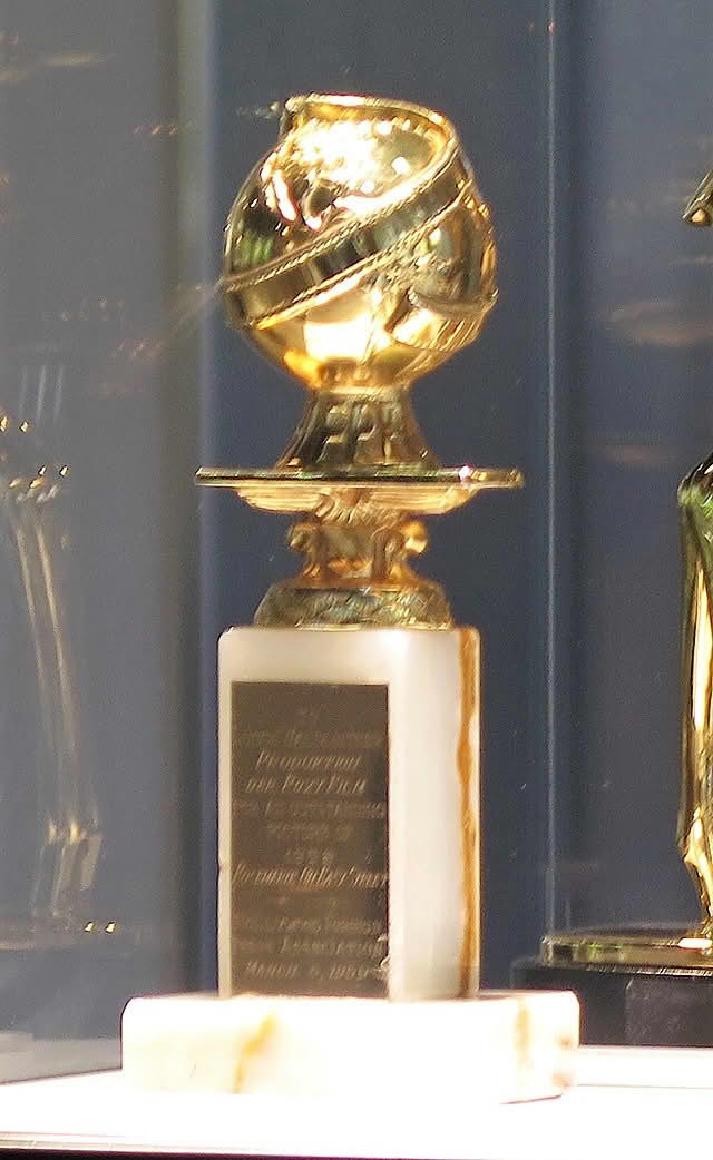 Golden Globe-statuetten som deles ut i en rekke kategorier.