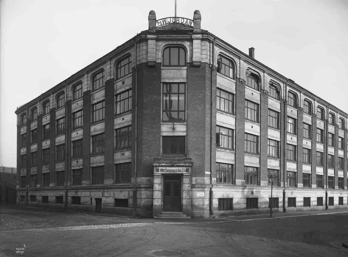 Jordans fabrikk i Waldemar Thranesgate 1921