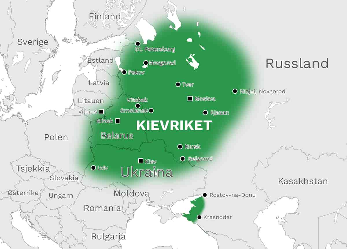 Kart over Det kyivske riket/Gardarike