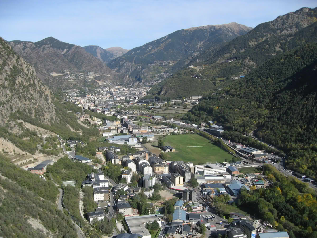 Andorra la Vella, oversiktsbilde over byen