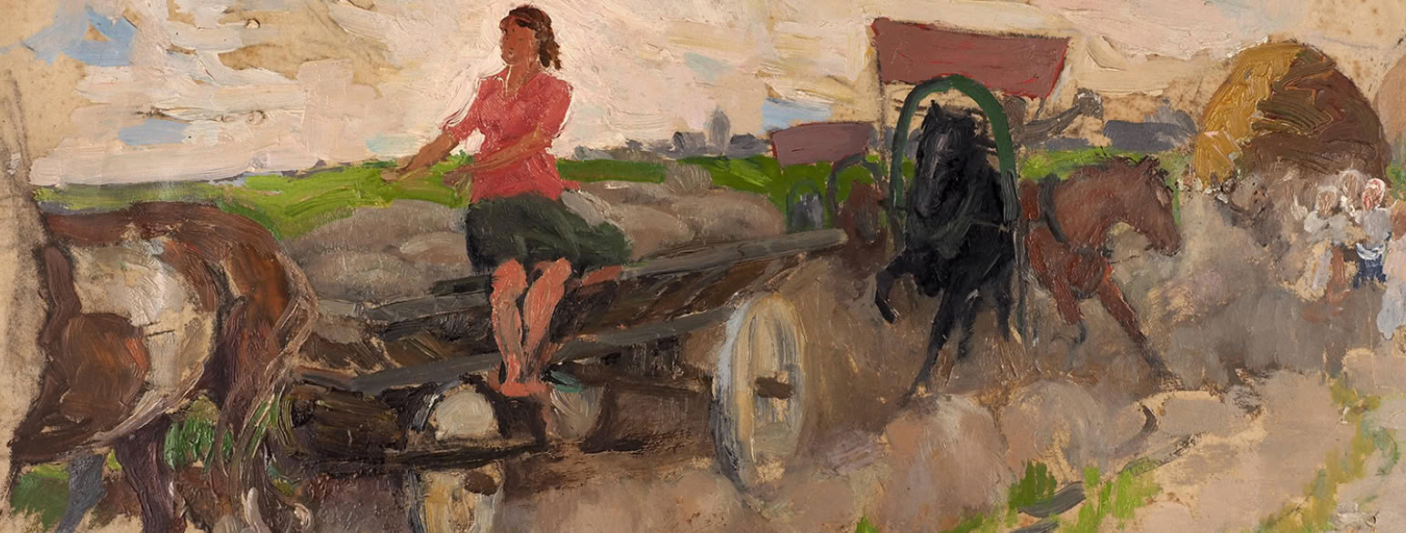 Kolkhoz-ferie, maleri fra ca. 1940