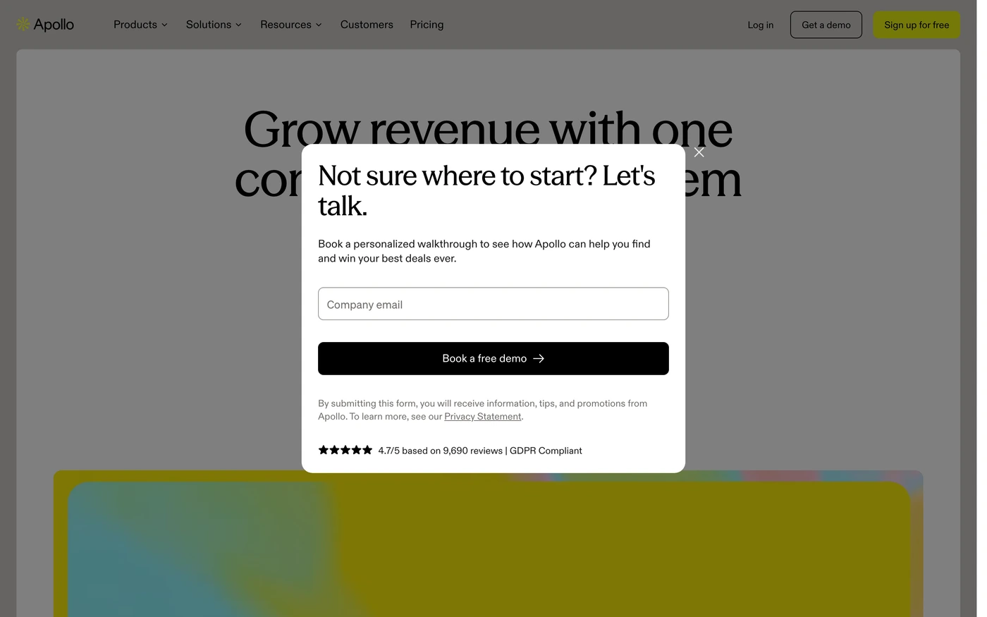 Apollo homepage