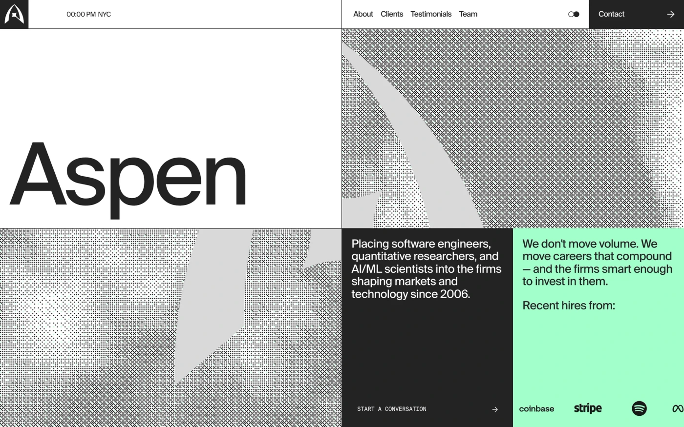 Aspensearch homepage