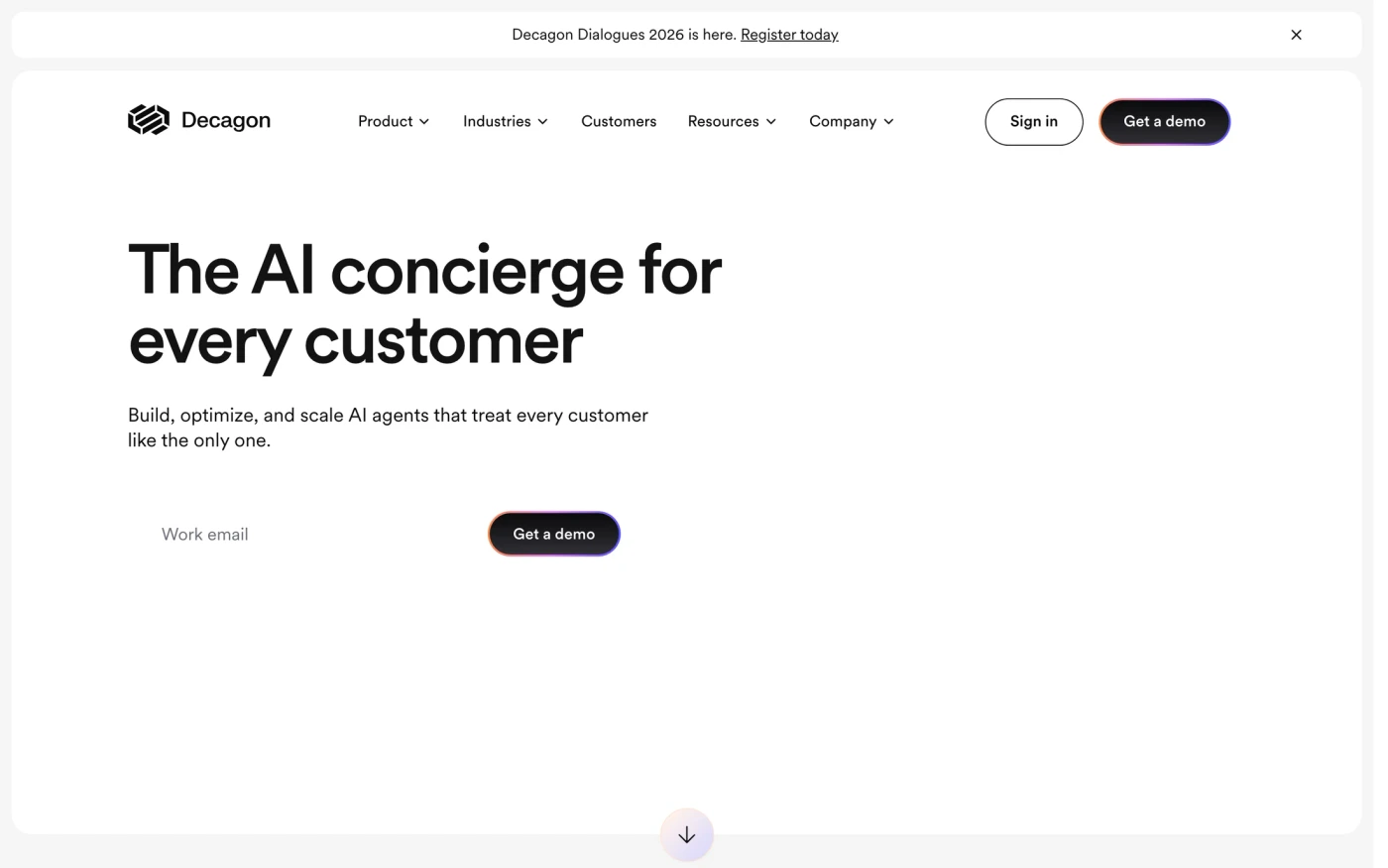 Decagon homepage
