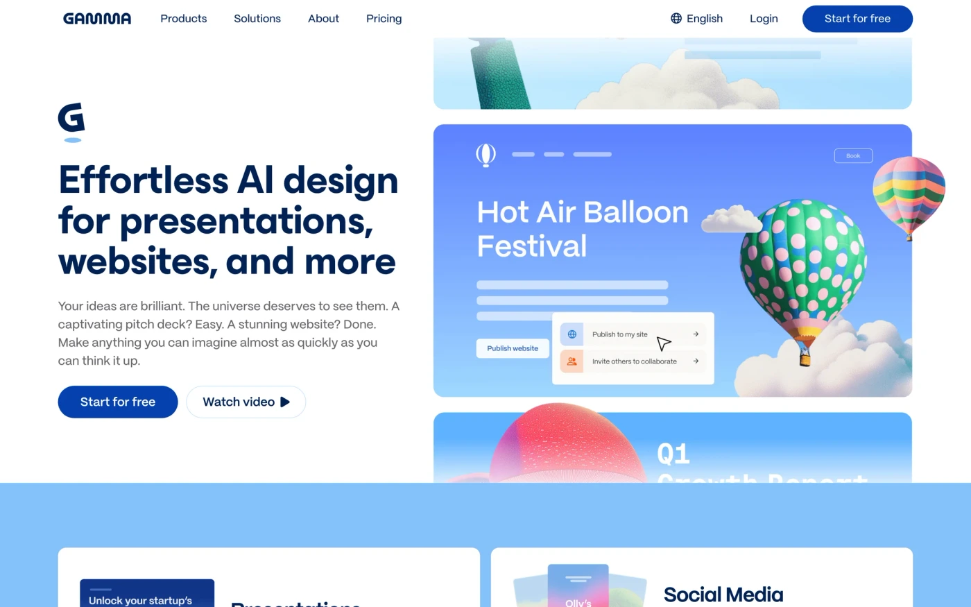 Gamma homepage